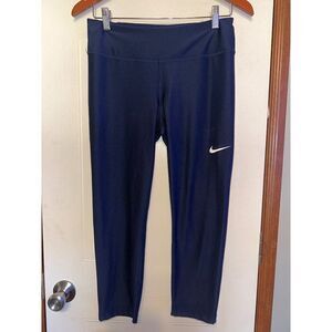 Nike Dri-Fit Black Cropped Leggings  Size Medium